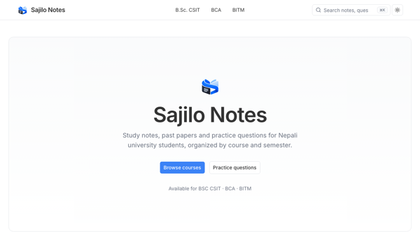 Sajilo Notes — screenshot
